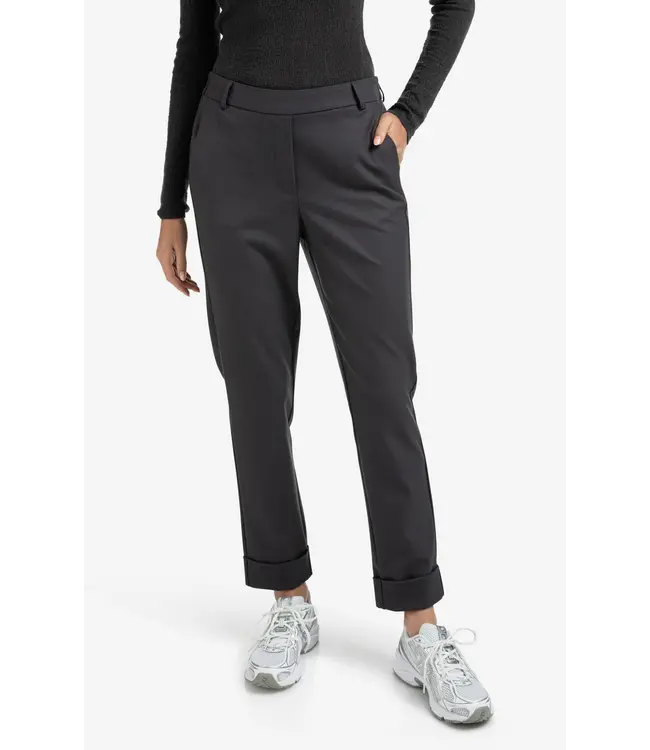 01-301076-508/90205  Trousers with elastic waistband and turned-up hem