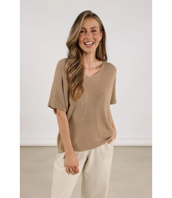 NKS01022/Camel  Dina Top Lurex