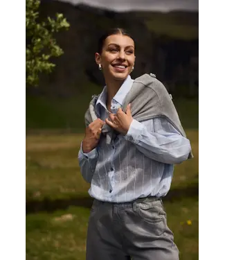 NUKUS NKF02011/IceOffwhite  Iris Blouse Stripe