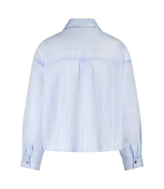 NKF02011/IceOffwhite  Iris Blouse Stripe