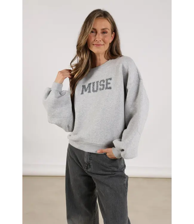 NKF03017/GreyMelange  Muse Pullover