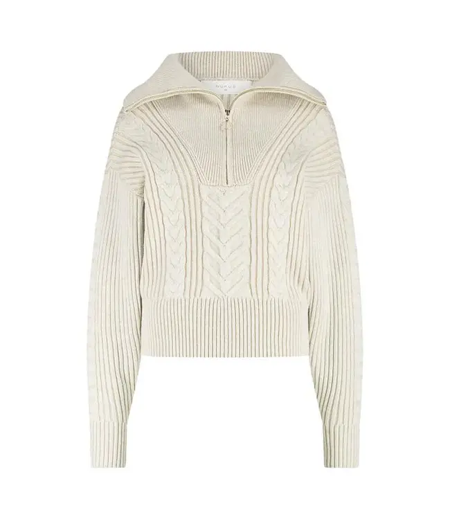 NKF03025/Sand  Clair Pullover Zipper