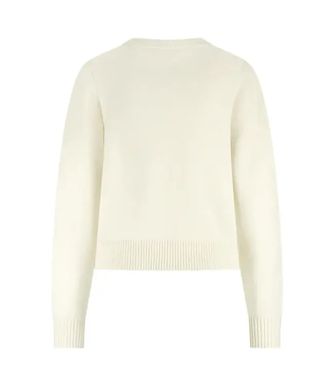 NKF03040/OffWhite  Intarsia Pullover