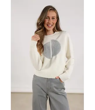 NUKUS NKF03040/OffWhite  Intarsia Pullover