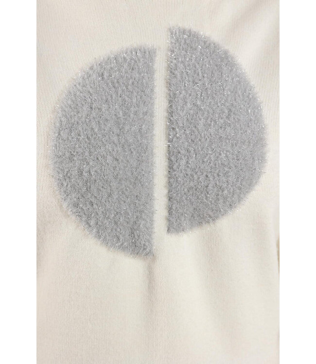 NKF03040/OffWhite  Intarsia Pullover