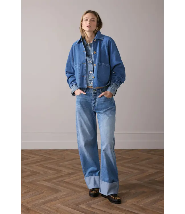 1s1244-5199/000453-Denim  Denim jacket sky twill denim