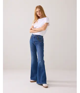 Summum Woman 4s2861-5185/000453-Denim  Flared jeans twill comford denim Summum Woman 4s2861-5185/000453-Denim  Flared jeans twill comford denim
