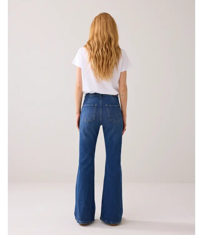 4s2861-5185/000453-Denim  Flared jeans twill comford denim