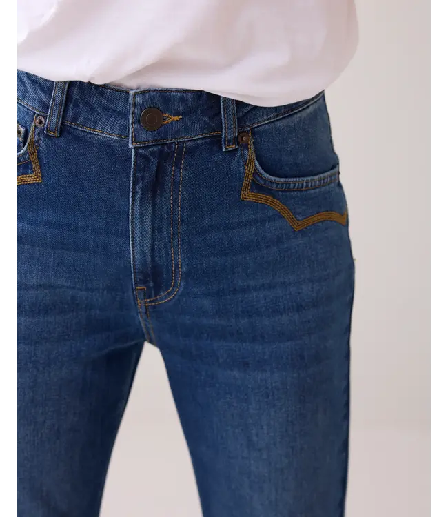 4s2861-5185/000453-Denim  Flared jeans twill comford denim