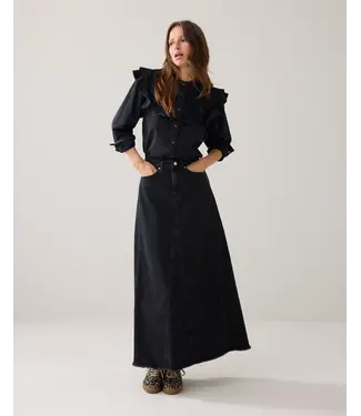 Summum Woman 6s1330-5197/000499-BlackDenim  Denim skirt comford black denim