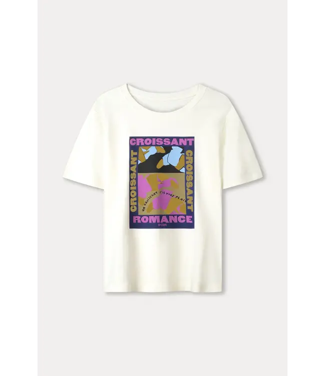 SP9249/White  TSHIRT - Croissant Romance