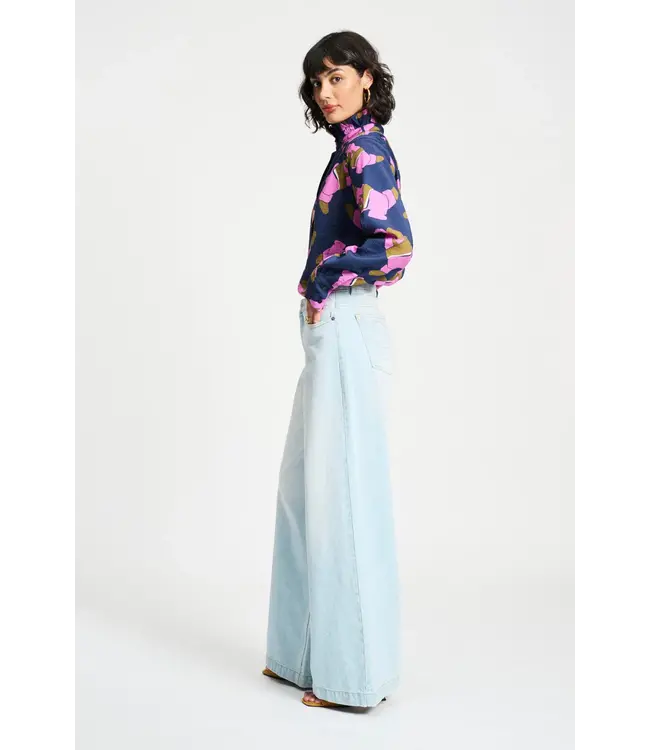 SP9257/Blue  BLOUSE - Les Croissants