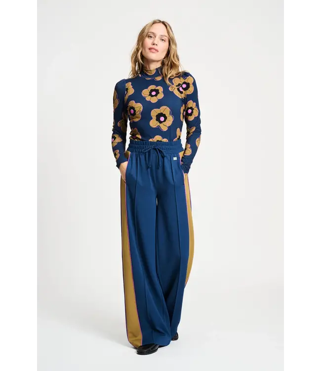 SP9261/Blue  PANTS - Colourblock Nightfall Blue