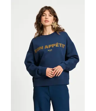 POM Amsterdam SP9265/Blue  SWEATER - Bon Appetit
