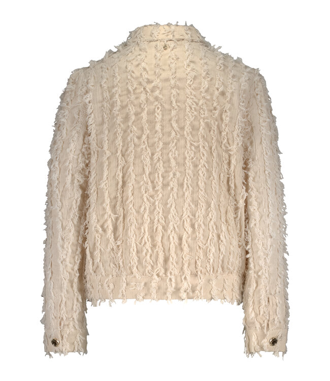 C15-17-801/006801-StoneMelange  Fancy Frilled Jacket