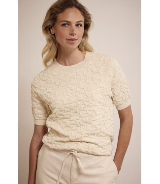 Tramontana Y05-17-601/006800-Stone  Short-Sleeve 3D-Knit Jumper