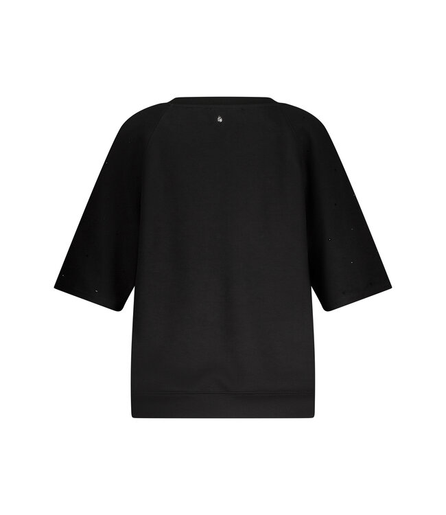 C12-17-601/009000-Black  Technical Sweat Jumper Rhinestones