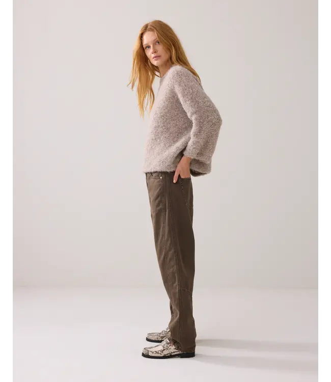 4s2870-5140/000655-DarkCamo  Loose fit coloured denim