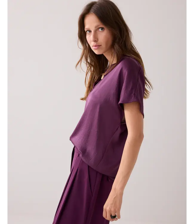 2s3324-11817/000324-WineBerry  Top sleeveless Silky touch