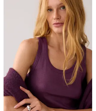Summum Woman 3s4873-5138/000324-WineBerry  Rib tanktop cotton rib Summum Woman 3s4873-5138/000324-WineBerry  Rib tanktop cotton rib