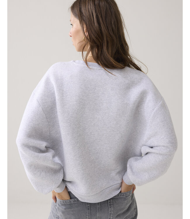 Hamburg-30413/000815-Lightgreymelange  Sweatshirt Soft sweat