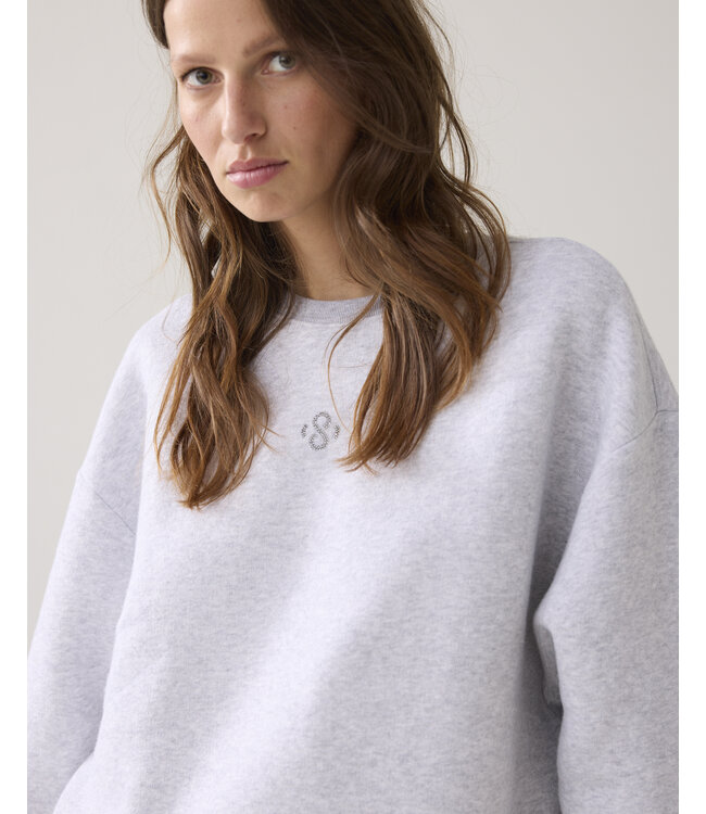 Hamburg-30413/000815-Lightgreymelange  Sweatshirt Soft sweat