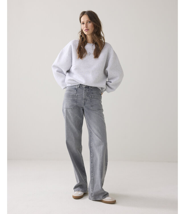 Hamburg-30413/000815-Lightgreymelange  Sweatshirt Soft sweat