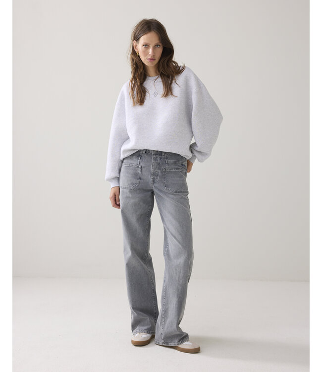 Hamburg-30413/000815-Lightgreymelange  Sweatshirt Soft sweat