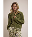 Tramontana Q14-17-801/006501-Moss  Faux Fur Knitted Jacket
