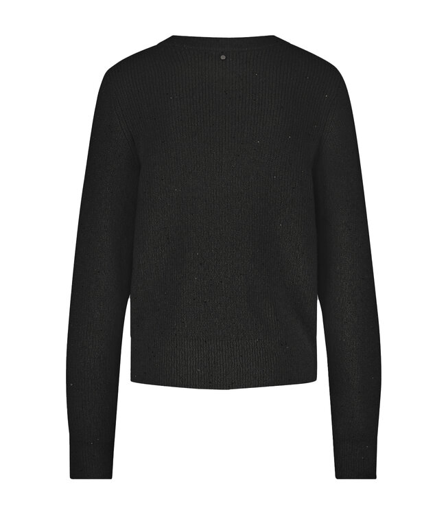 O02-17-701/009000-Black  Sequin Cardigan