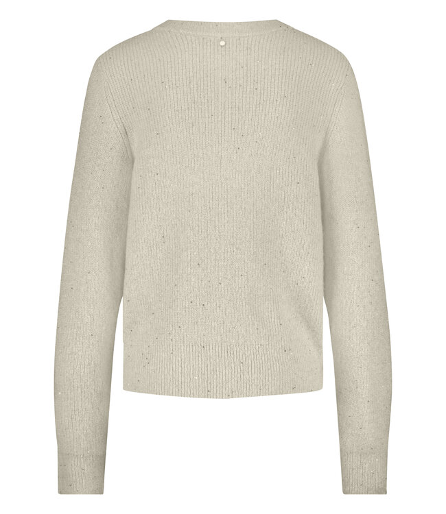 O02-17-701/006801-StoneMelange  Sequin Cardigan