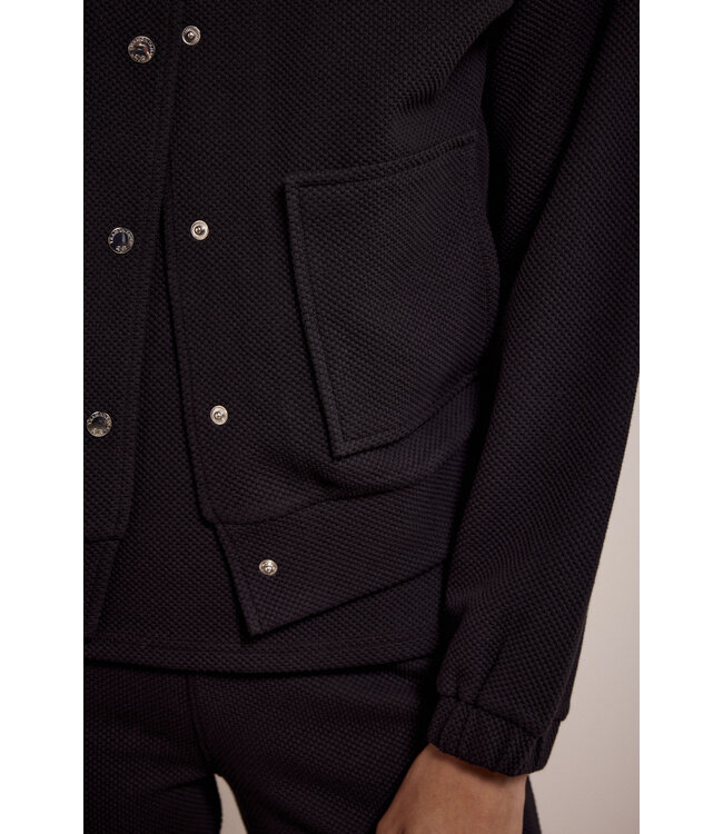 E01-17-801/009000-Black  Structured Bomber