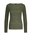 Tramontana C42-17-401/006501-Moss  Brushed Stretch Lace Top