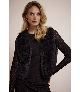Tramontana S04-17-801/009000-Black  Faux Fur Vest