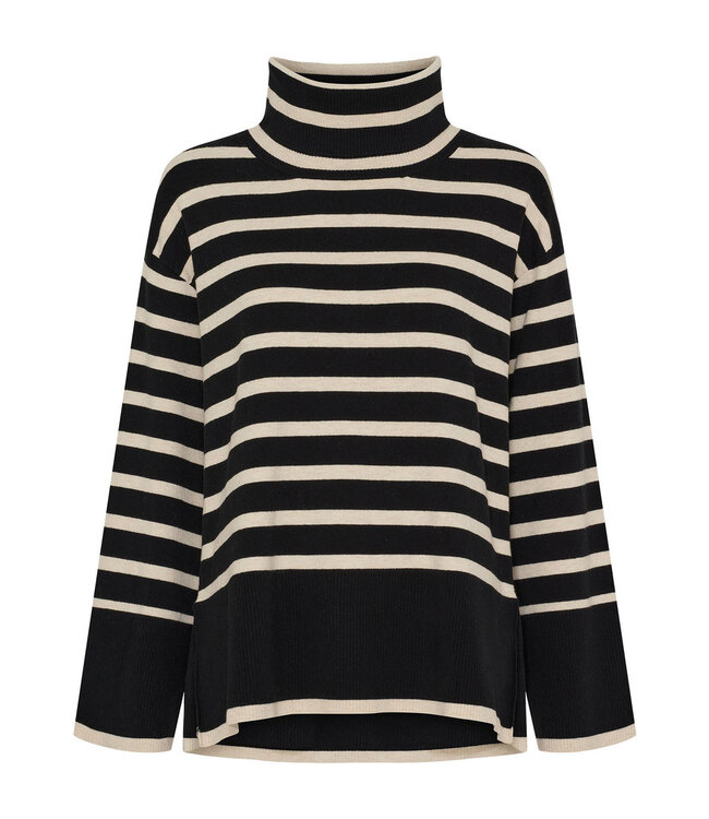 W25.57697/M41Blackw/Cream  Frigga Rollneck Pullover