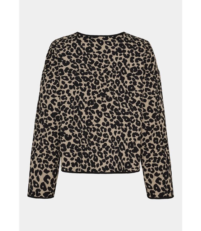 W25.57762/M95BlackAnimal  Johanna Quilted Jacket