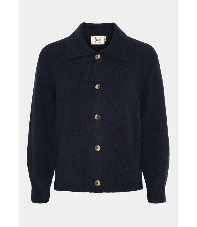 W25.57301/657NavyMelange  Anna Colar Cardigan