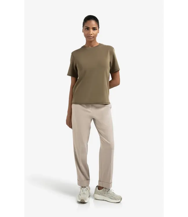 01-109097-509/80820  T-shirt with knitted ribbed neckline