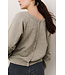 YAYA 01-000494-509/99018  Double V-neck sweater with back button detail
