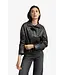 YAYA 02-009060-509/99029  Short faux leather jacket with elastic hem