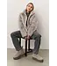 YAYA 02-001058-509/99001  Faux fur jacket with stand-up collar
