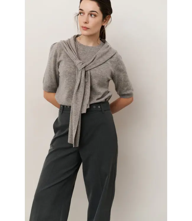 01-301212-509/99020  Woven wide leg trousers with belt