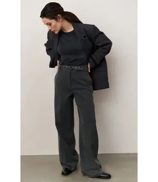 YAYA 01-301212-509/99020  Woven wide leg trousers with belt YAYA 01-301212-509/99020  Woven wide leg trousers with belt