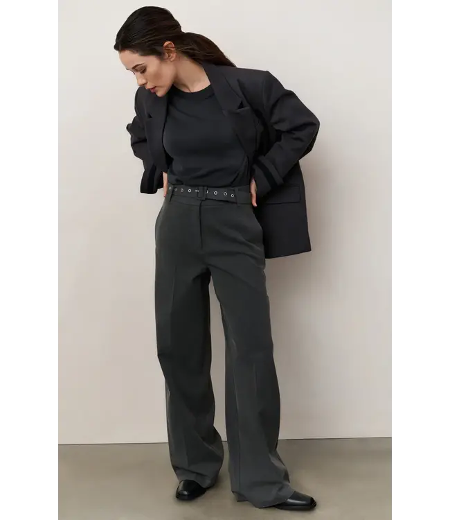 01-301212-509/99020  Woven wide leg trousers with belt