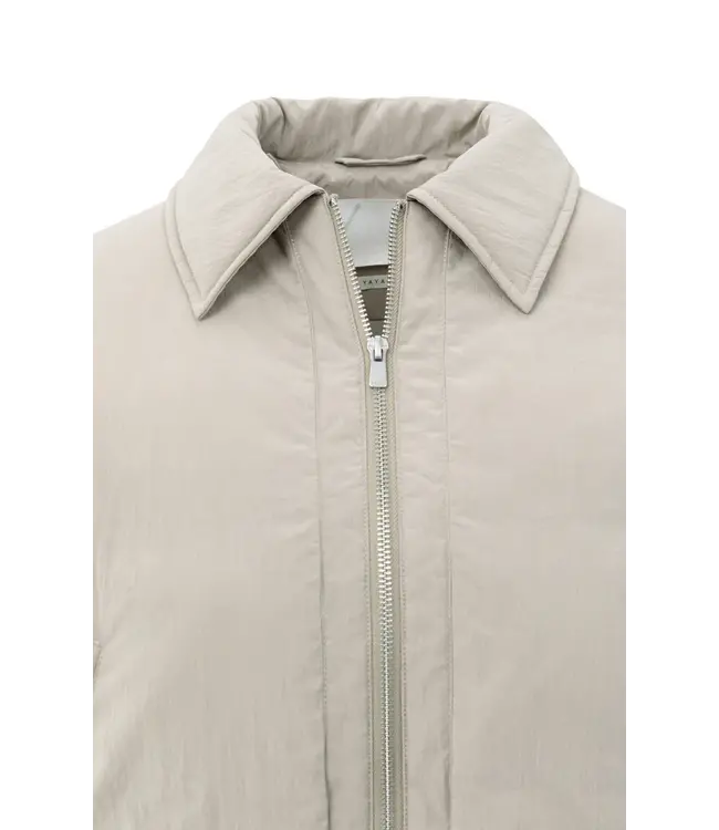 02-001056-509/99006  Cropped padded jacket with ribbed cuffs