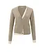 YAYA 01-010118-509/990062  Cardigan with contrast details and V-neck