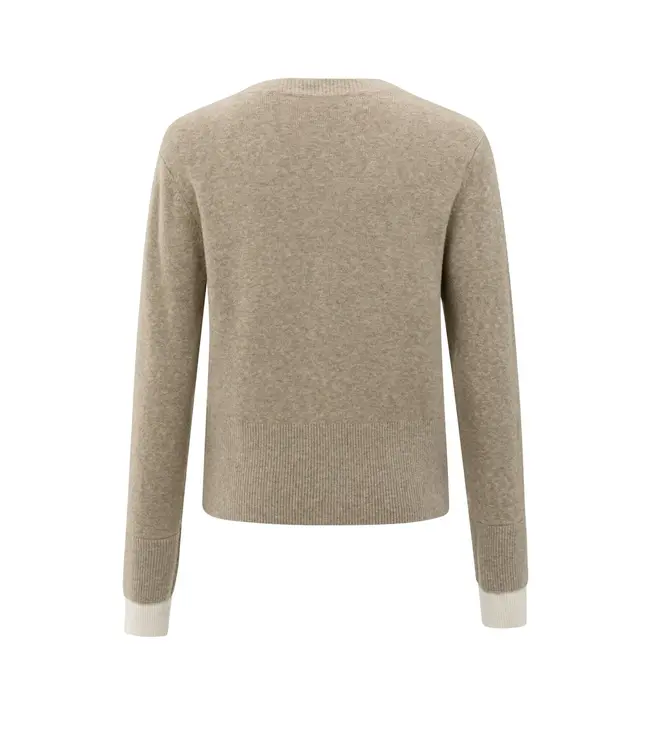 01-010118-509/990062  Cardigan with contrast details and V-neck