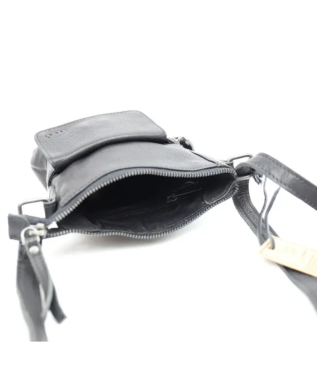 CP2327  Schoudertasje Davide  BLACK