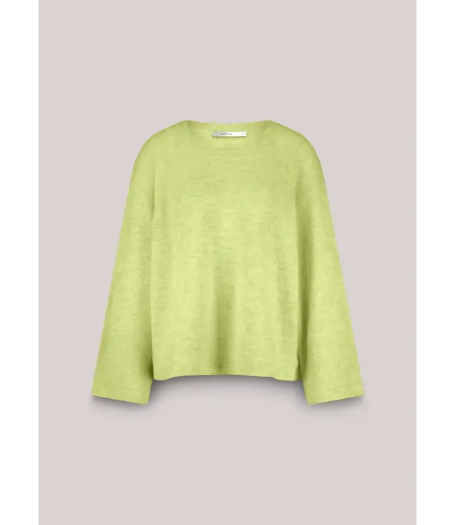 7s7943-70029/000604-MIstyLime  Oversized sweater stretchy wool alpaca blend knit