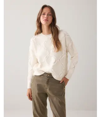 Summum Woman 7s7945-70041/000122-Ivory  Sweater comfy viscose blend knit